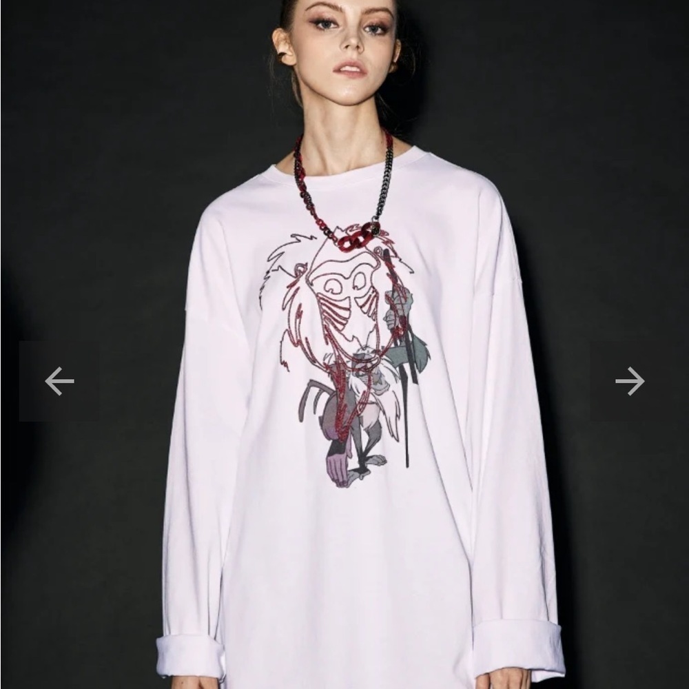 NWT Maison Mined The Lion King Rafiki Mandrillus Artsy Tee size M